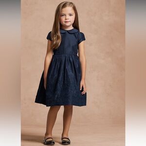 Ralph Lauren silk embroidered dress